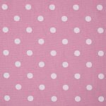 Tissu en coton à pois rose - homescapes Tissu en coton à pois rose - homescapes