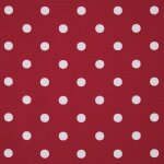 Tissu en coton à pois rouge - homescapes Tissu en coton à pois rouge - homescapes