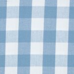 Tissu vichy à grands carreaux en coton, bleu - homescapes Tissu vichy à grands carreaux en coton, bleu - homescapes
