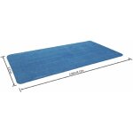 Bestway ? b�che solaire pour piscine hors sol rectangulaire 412x201 cm ? r�duit �vaporation 95% ? mat�riau ...