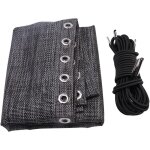 Tissu de remplacement de chaise, tissu de chaise longue anti - gravit� (noir et gris) avec corde, accessoires ...