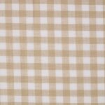 Tissu vichy beige en coton - homescapes