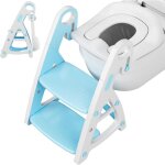 Tlgreen reducteur toilette enfant avec marche, marche pied si�ge de toilette 2 en 1, portable pliable, ...