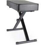 Tlgreen - tabouret piano reglable en hauteur 50 - 52 - 54 - 56cm, banc piano avec coussin en pu de 8cm, ...