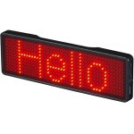 Bluetooth led name badge rechargeable signe bricolage programmable affichage du tableau de messages droulant ...