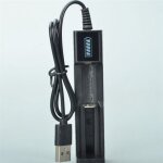 Tlily - chargeur de batterie usb 1 slot au lithium rechargeable universel  charge pour 18650 26650 14500 ...