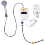 Chauffe - eau instantan douche 220v de salle bain 3500w affichage numrique prise ue