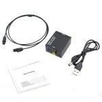 Tlily - toslink coaxial optique numerique a l'adaptateur de convertisseur audio analogique l / r 3. 5 ... Tlily - toslink coaxial optique numerique a l'adaptateur de convertisseur audio analogique l / r 3. 5 ...