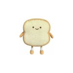 Toast pain tranch� oreiller en peluchcoton nourriture canap� oreiller pain mignon jouet pour enfants ...