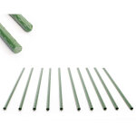Toboli - lot de 10x tuteurs plantes ? ø 8 x 600 mm ? en vert ? en métal ? support de légumes fleurs grimpantes ... Toboli - lot de 10x tuteurs plantes ? ø 8 x 600 mm ? en vert ? en métal ? support de légumes fleurs grimpantes ...