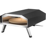 Four  pizza  gaz rotatif ? 510 x 730 x 255 mm ? avec pierre  330 mm et pieds pliables ? appareil cuisson ...