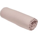 Today - drap housse 100% coton 160x200 cm bonnet 23 cm rose des sables Today - drap housse 100% coton 160x200 cm bonnet 23 cm rose des sables
