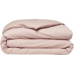 Housse de couette 100% coton 240x220 cm essential rose des sables