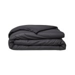 Today - housse de couette 100% coton 260x240 cm essential coloris fusain
