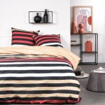 Today - parure de lit sunshine - 240x260 cm - 2 personnes - coton imprim� ray�