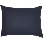 Taie d'oreiller rectangle 100% coton 50x70 essential coloris navy