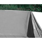 Toi - liner piscine hors - sol ovale swimpool 550x366x132cm couleur gris