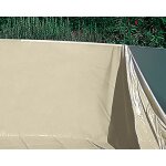 Toi - liner piscine hors - sol ronde swimpool 350x132cm couleur sable