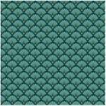 L3c - toile cir�e au m�tre - largeur 140 cm - motifs art d�co bleu et or m�tallis� - bleu