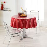 Toile cire de protection 'cristal' 140cm transparent