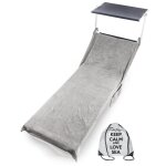 Toile de mer lit en �ponge de coton pur beddy beach � avec poches misura cm. 75 x 190 et sac � dos spiaggia ...