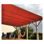 Direct filet - toile d'ombrage pergola 6x4 m permable avec ?illets  poser sur une structure couleur: ...