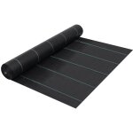 Toile de paillage noir 2x10 m pp - vidaxl