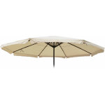 Toile pour parasol meran pro, parasol de march gastronomique avec volant  5m, polyester, crme