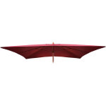 Toile de rechange pour parasol en bois florida, toile de parasol de jardin, 2x3m 6kg, bordeaux