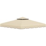 Toile de rechange pour pavillon tonnelle tente 2, 96l x 2, 96l m polyester haute densit� 170 g / m� beige ...