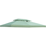 Toile de rechange pour pavillon tonnelle tente 3 x 4 m polyester haute densit� 180 g / m� vert