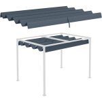 Toile de rechange pour pergola rtractable 3 x 2, 15 m polyester haute densit 180 g / m anti - uv30 ...