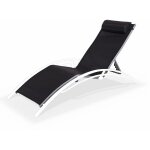 Toile de remplacement pour bain de soleil louisa gris / noir