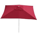 Hegele - toîle de remplacement pour parasol florida, 3x4m, polyester 6kg, rouge - bordeaux Hegele - toîle de remplacement pour parasol florida, 3x4m, polyester 6kg, rouge - bordeaux
