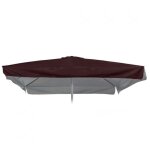 Toile de remplacement pour parasol de jardin 3x3 carr� marte brown