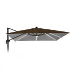 Toile de remplacement parasol de jardin 3x3 paradise led brown light