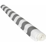 Happy garden - toile pour store banne saule 2, 5 � 2m - toile ray�e blanche / grise