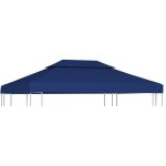 Toile sup�rieure de belv�d�re 2 niveaux 310 g / m� 4x3 m bleu