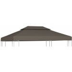 Toile sup�rieure de belv�d�re 2 niveaux 310 g / m� 4x3 m taupe