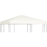 Toile suprieure de belvdre 310 g / m 3 x 3 m blanc crme