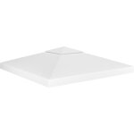 Maison chic - toile de toit de belv�d�re toile de rechange 2 niveaux 310 g / m� 3x3 m blanc