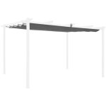 Toile de toit grise pour tonnelle 3x4m isla - toile de rechange pergola. toile de remplacement