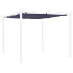 Toile de toit pour tonnelle grise 3x3m isla - toile de rechange pergola. toile de remplacement