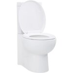 Maison chic - toilette d'angle wc  poser / cramique blanc