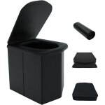 Toilette camping portable avec couvercle, toilettes s�ches wc pliable sans produit chimique - supporte ...