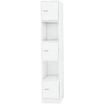 Toilinux - colonne de salle de bain - anne - blanc - 180 x 33 x 30 cm