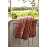 Toison d'or - dessus de lit matelass� aspect lav� - froiss� 'angkor' angkor poterie - 180 x 240 cm