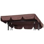 Toit de rechange pour balancelle de jardin imperm�able en 210d toit de balan�oire canop�e pour balancelle ...