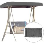 Toit de rechange pour balancelle de jardin, toit balancelle en tissu polyester imperm�able / anti - uv, ...