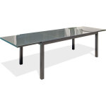 Dcb garden - tolede - table de jardin 12 places en aluminium et plateau verre Dcb garden - tolede - table de jardin 12 places en aluminium et plateau verre